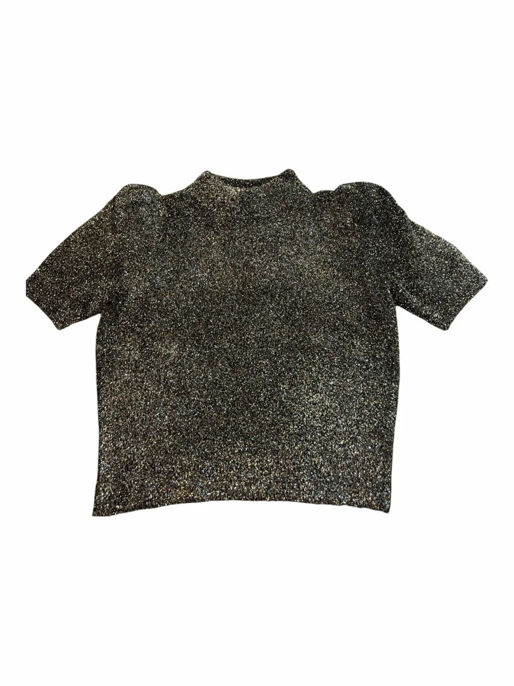Retro Glam Kate Spade Black Gold Metallic Sparkle Sweater S NWOT